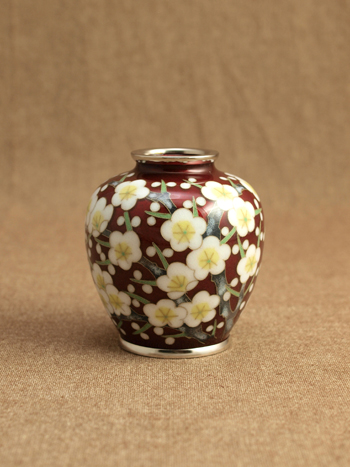 花瓶「3寸玉形 梅詰め 花瓶」